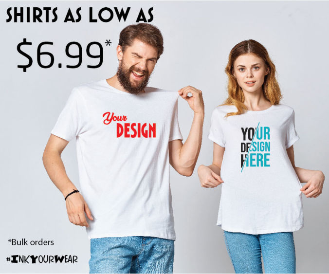 Shirts as low as $6.99